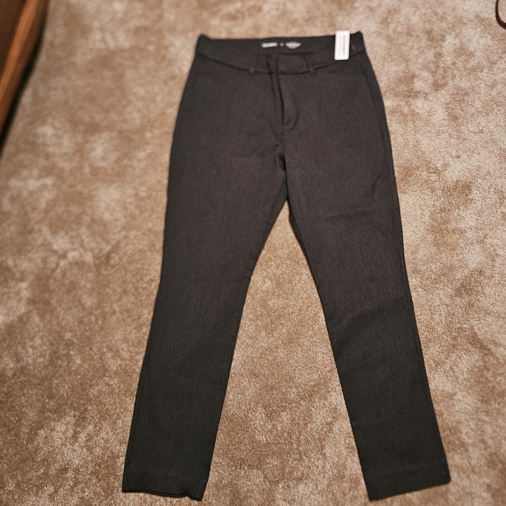 Women's Grey Slim Fit Pants Old Navy